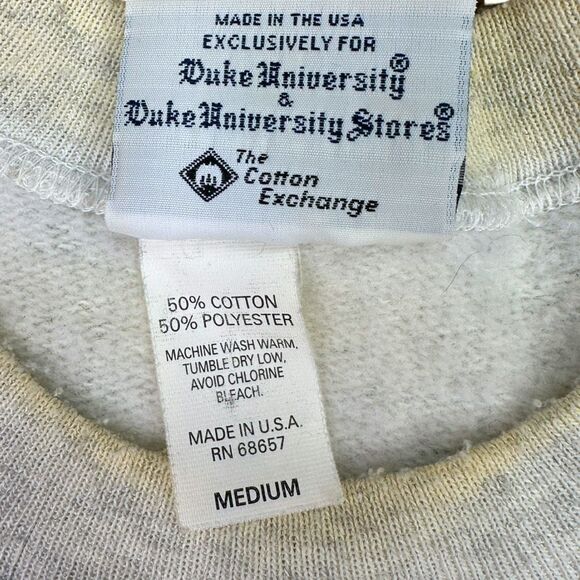 Vintage Duke University Store Duke University Crew Neck - Size Medium - Picture 5 of 5